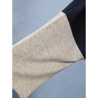 Bluzka Blanka granatowa z białymi perłowymi wstawkami